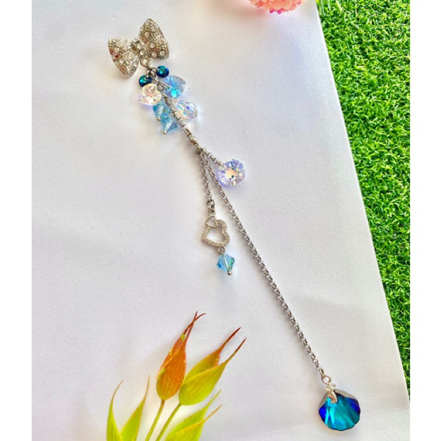 Bros jilbab Dagu/Bahu/Dada menjuntai Panjang Full Swarovski