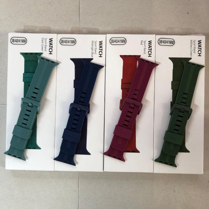 Strap Apple Watch Silicone Line Design Strap Apple Watch Series 1/2/3/4/5/SE/6/7/8/Ultra