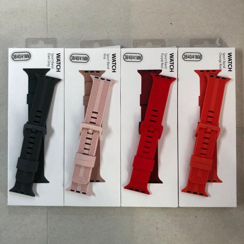 Strap Apple Watch Silicone Line Design Strap Apple Watch Series 1/2/3/4/5/SE/6/7/8/Ultra