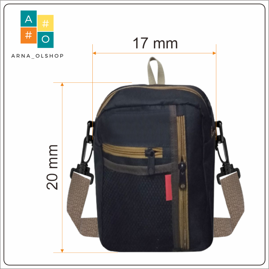 Tas Selempang Bahu Pria Slingbag Multifungsi