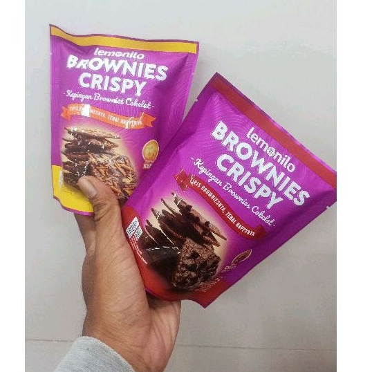 

Lemonilo Brownies Crispy Keju | Coklat 35g