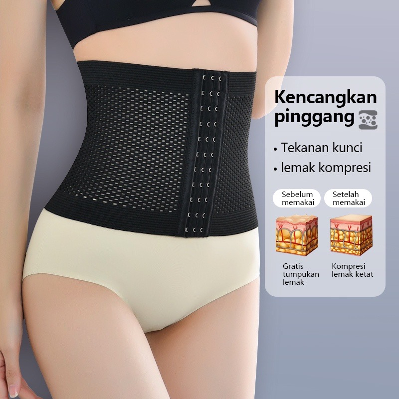 korset perut wanita 1202 import murah &amp; berkualitas Pinky Korset Pelangsing Pinggang Perut Pembentuk Tubuh Stagen Pengecil Body Slimming