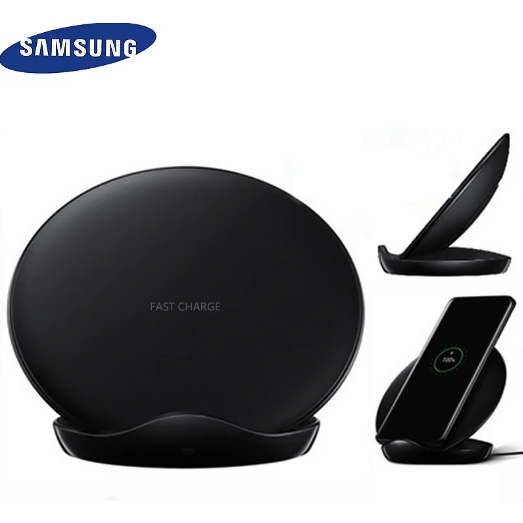 Samsung N5100 Stand Docking Wall Charger Automatic Wireless QI Fast Charging 15W Bantalan Dudukan Pengisi Daya Otomatis Tanpa Kabel For Samsung iPhone Xiaomi