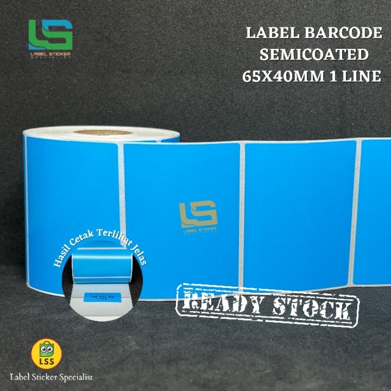 

Sticker Label Barcode Semicoated 65x40 MM Isi 1000 pcs