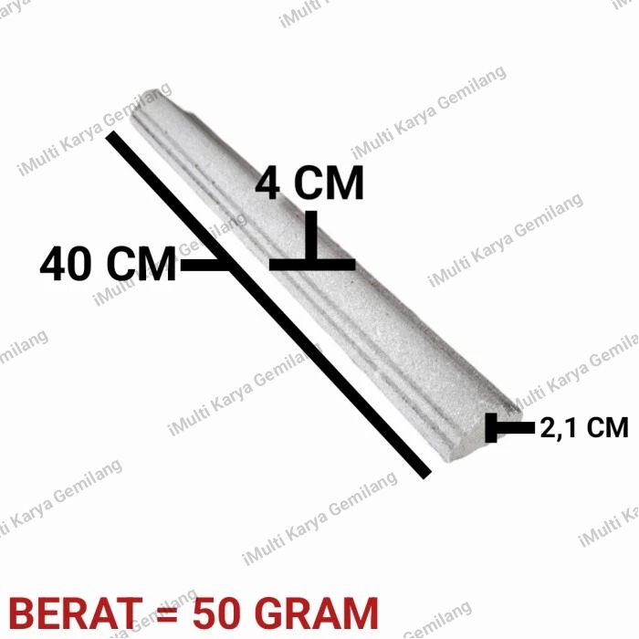 Lis/batu alam/Lis profil/Lis plafon/Lis dinding/Lis B-4 panjang 40 cm