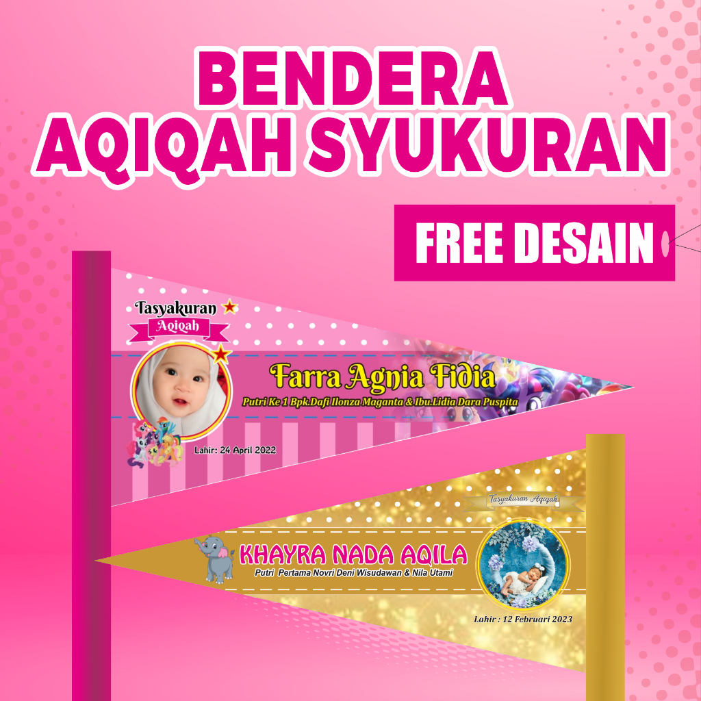 

BENDERA AQIQAH SYUKURAN UNIK LUCU MURAH