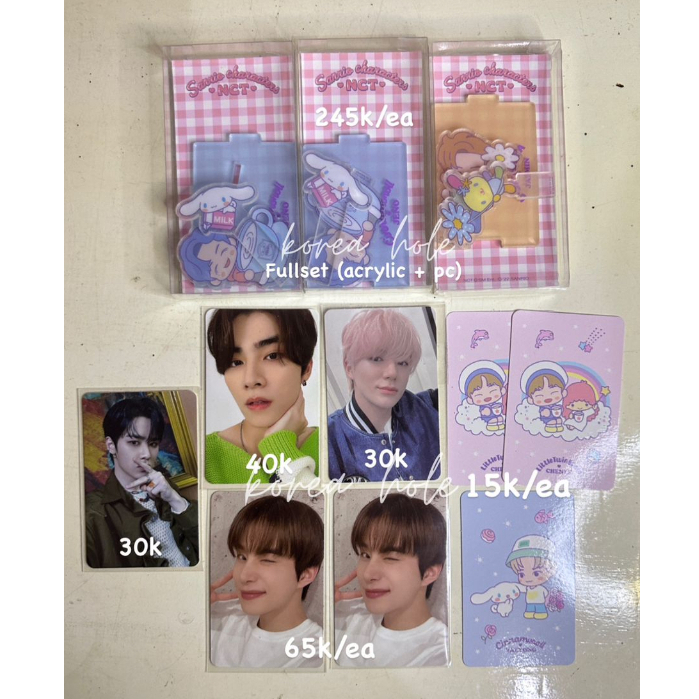 READY STOCK pc photocard jeno glitch mode glimo, kun universe, selca jungwoo xiaojun trading card A,