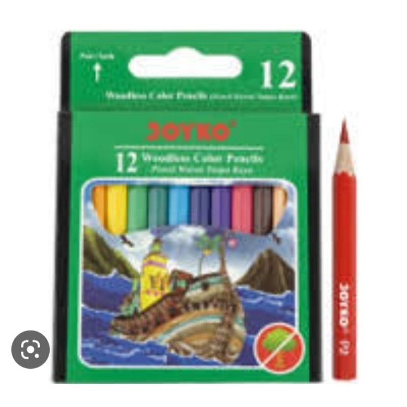 

Pensil Warna Pendek Joyko 12 Warna