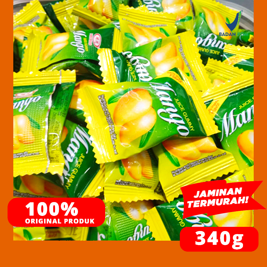 

Ay00! PERMEN MANGGA JELI 340gram MANGO JELLY HONGMAO