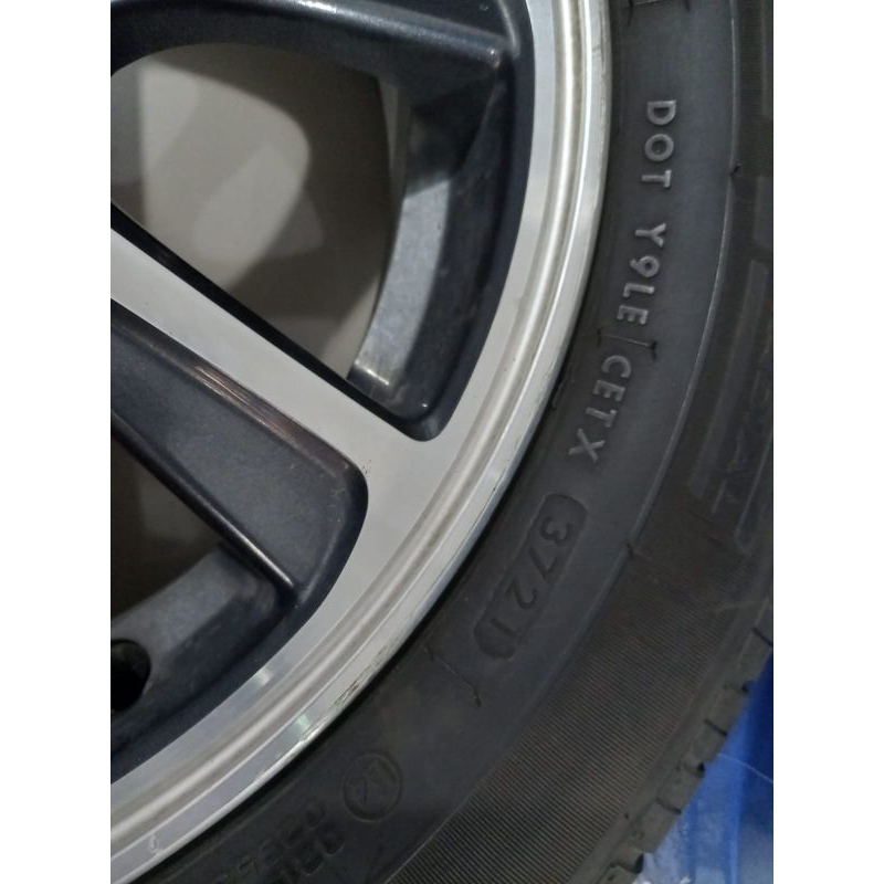 velg mobil bekas copotan calya ring 14 lubang 4x100 pls ban 175/65/14