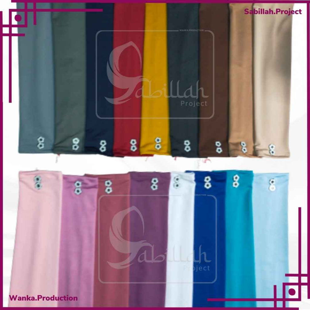 Handsock Motif KANCING/Manset Muslimah