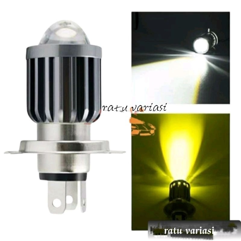 Lampu Depan Led Laser H4 Vixion Scoopy Super Terang