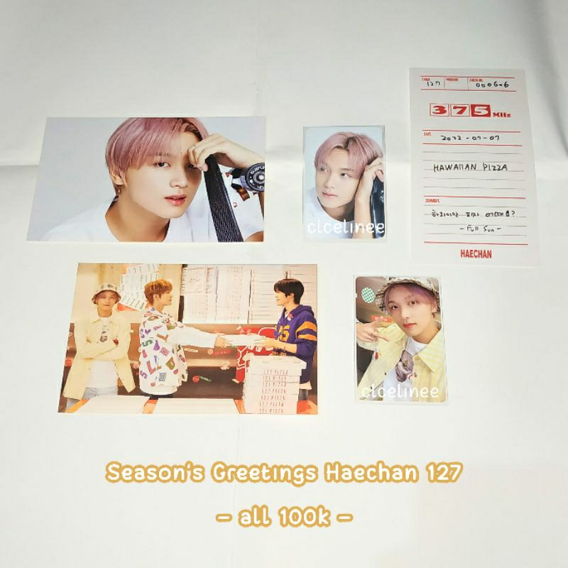 Haechan Seasons Greetings 2022 Set SG22 hc pizza bene pob