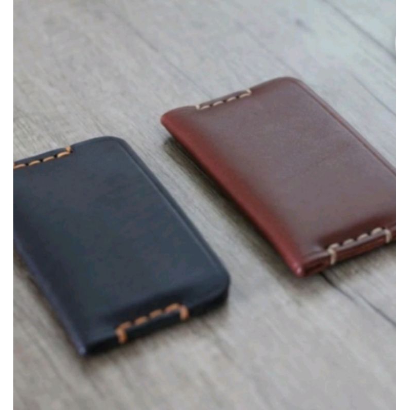 dompet kartu mini kulit sapi vegtan