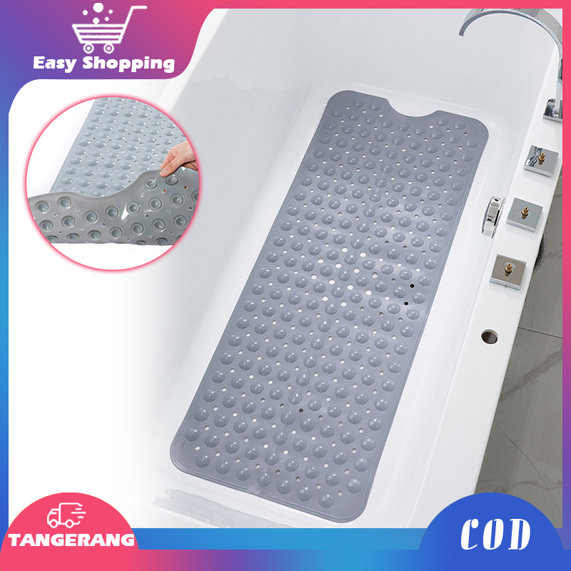 40x100cm Bathroom Mat Anti Slip Bathtub Mat Mat Keset Kamar Mandi Dengan Cangkir Hisap