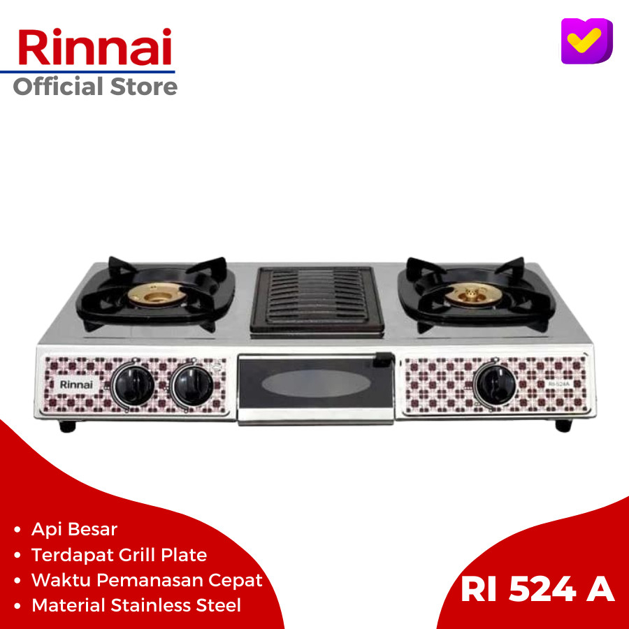 Rinnai Kompor Gas 3 Tungku RI 524 A