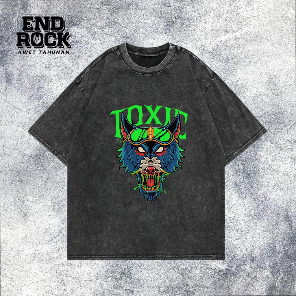 Kaos Oversize Wash Original Endrock Tema Toxic DTFS164