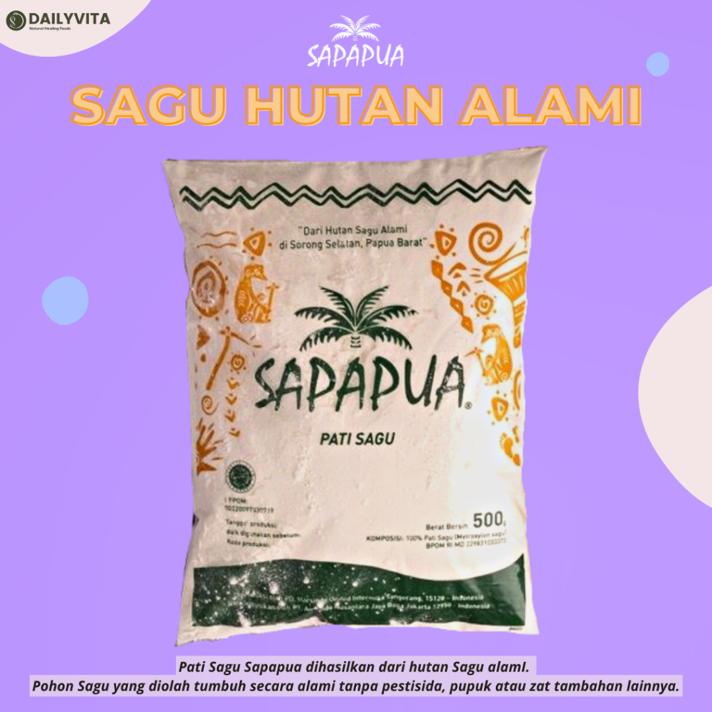 Sapapua (Tepung Sagu Dari Papua) 500gr/ Sapapua Sago Pancake Mix 200gr