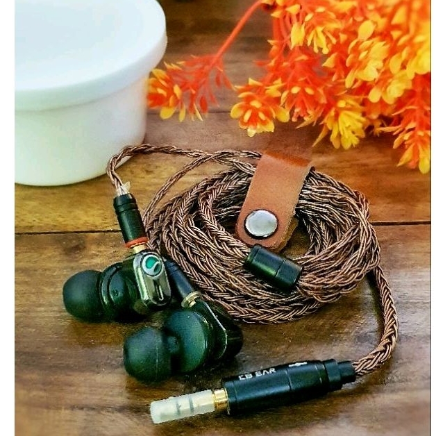 Iem / Earphone Headset Sony Ericsson HPM88 mmcx with kbear 16braid jack 3,5mm