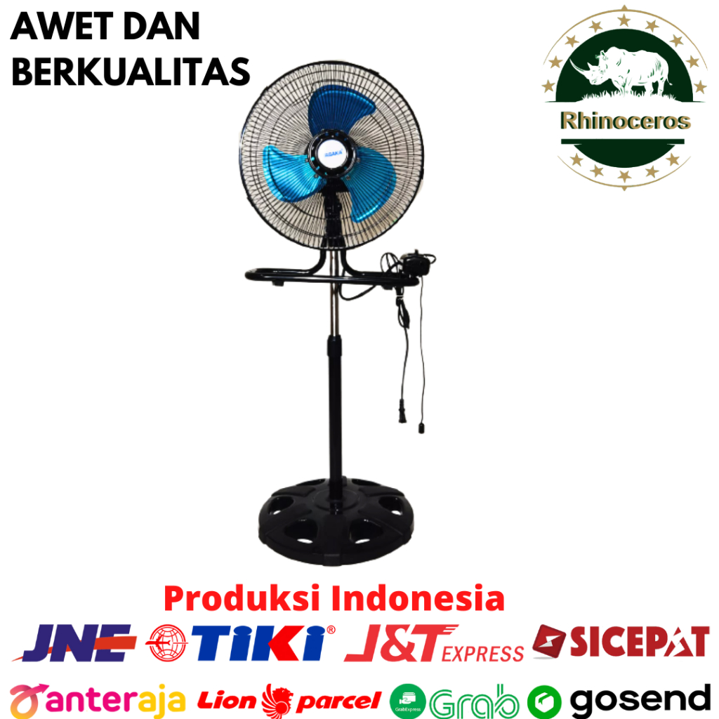 Kipas Angin Tornado Besi 3in1 12Inch Stand Fan Desk Fan Wall Fan-1218