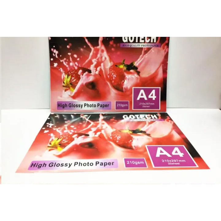

Kertas Foto Glossy 1sisi 210gsm A4