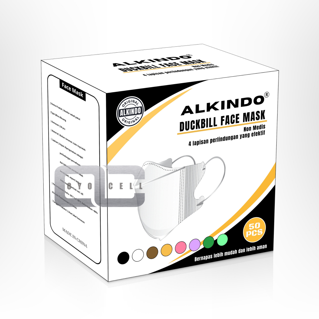 Masker duckbill Original MOUSON 4 Ply Isi 50 pcs