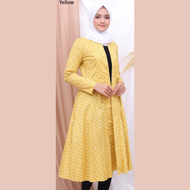 Pretty Batik PRILLY Outer Midi Cardigan Lengan Panjang Wanita AllSize