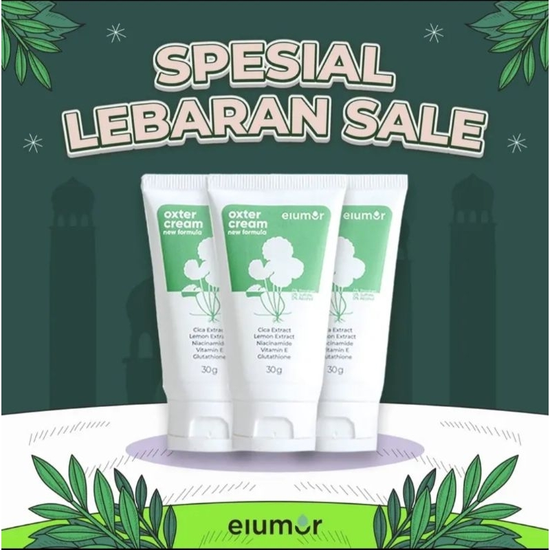 Promo 3 Botol Cream Elumor Oxter Herbal Original Bpom