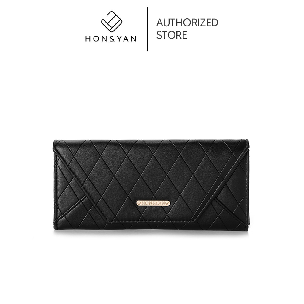 HON&YAN-Dompet  Panjang Wanita  Import Dompet Lipat Cewek Original - Jeje Long Wallet