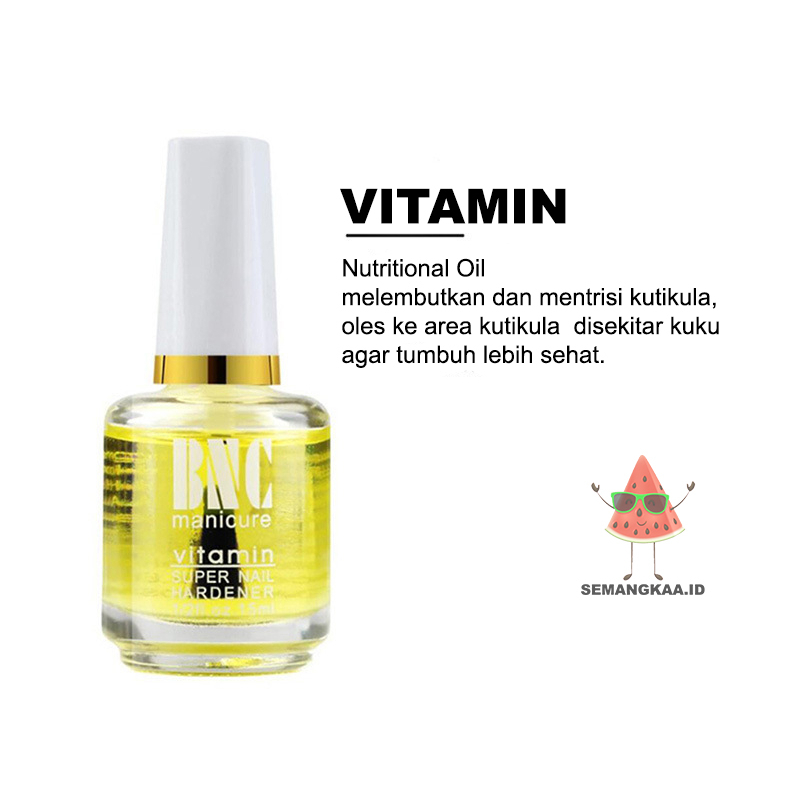 BNC Cuticle Remover Top Coat Base Coat Vitamin Kuku Cuticle Oil KU010