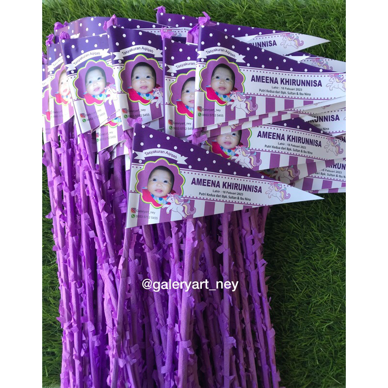BENDERA AQIQAH COSTUM
