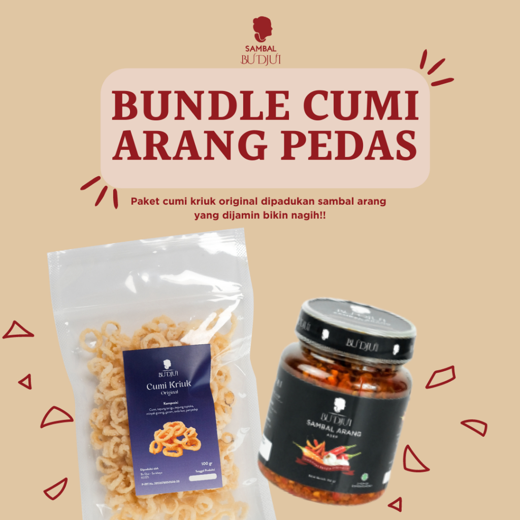 

SAMBAL BU DJUI Bundle Cumi Arang Pedas Kriuk