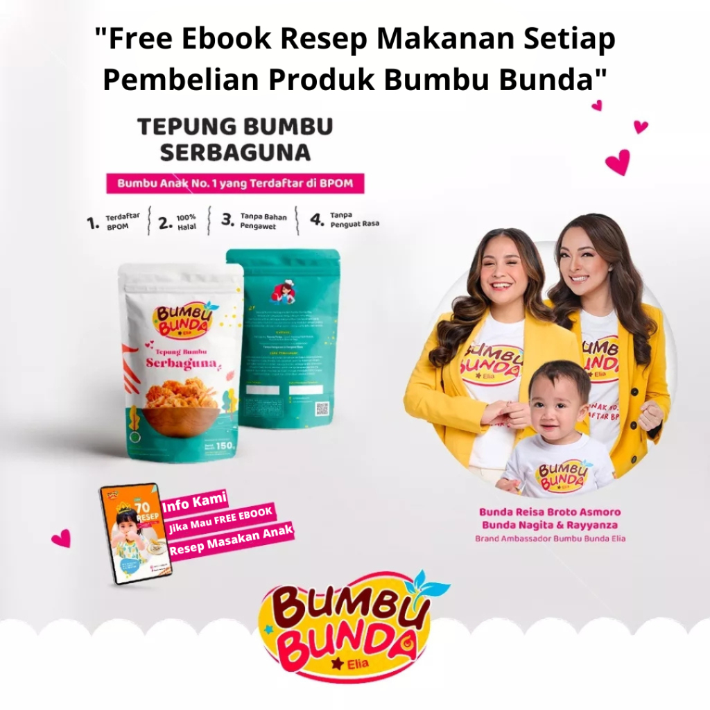 

Bumbu Bunda Tepung Serbaguna Non MSG 150gr