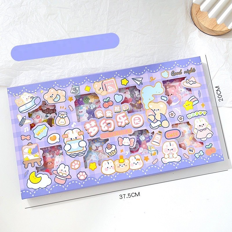 

LKM327 200 Lembar Stiker Motif Kartun Korea Lucu Anti Air Dekorasi Handbook Scrapbook DIY Waterproof [1KG 4PC] IBU&BAYI
