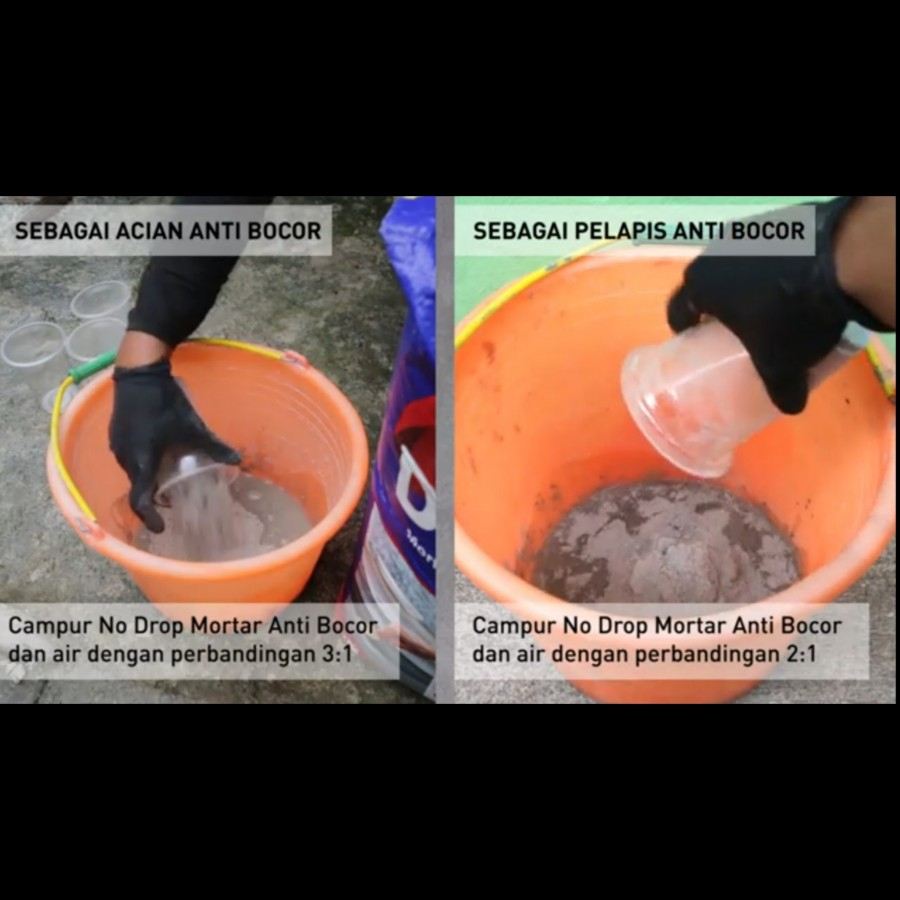 No drop mortar KILOAN ECERAN PER 1KILOGRAM 1 KG, semen acian waterproffing. anti bocor dan rembes. semen acian.