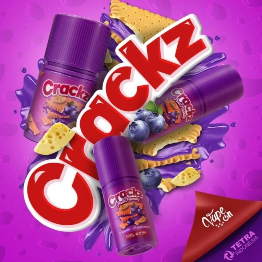 CRACKZ V6 BLUEBERRY CHEESE CRACKERS PODS FRIENDLY 30ML