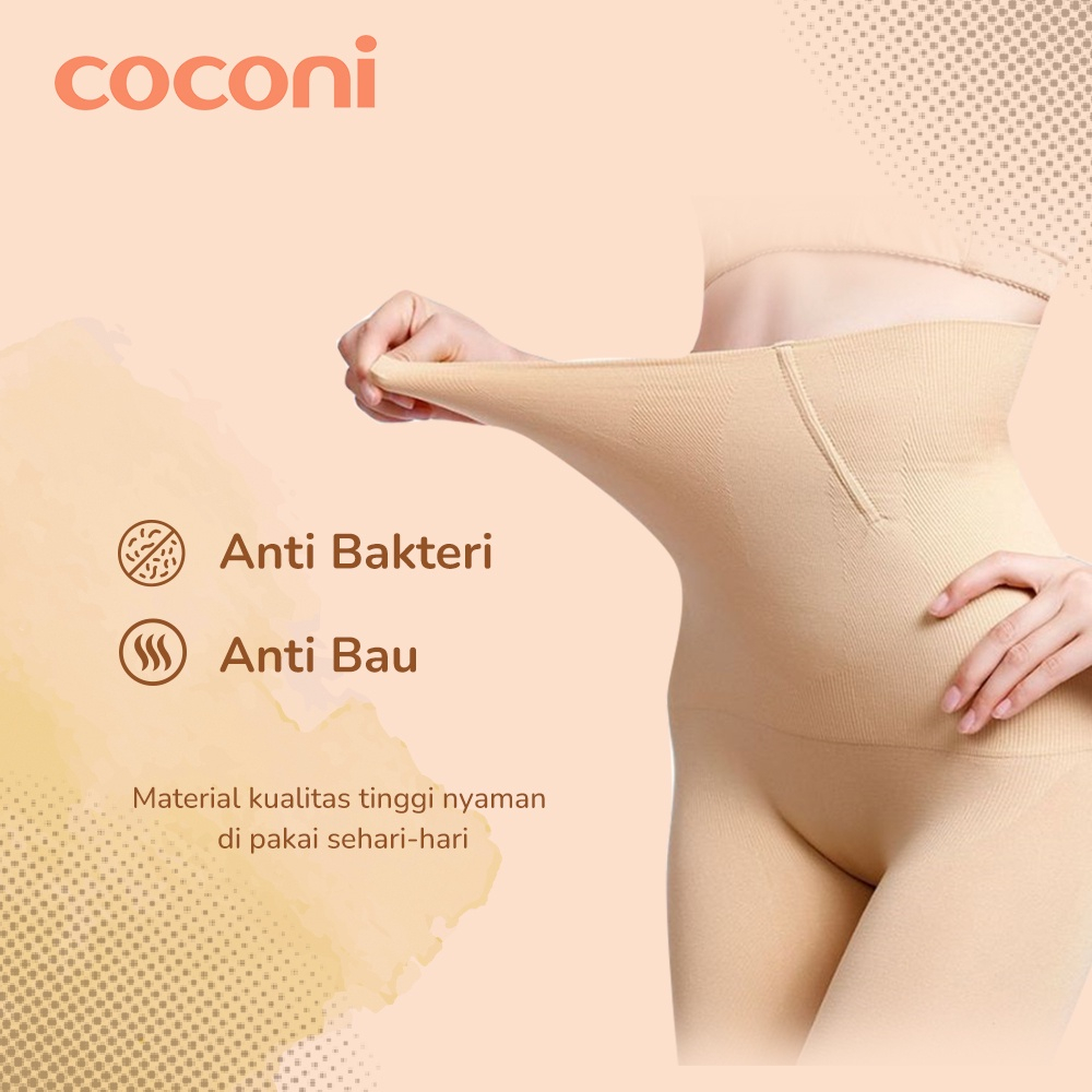 COCONI Highwaist Tummy Tuck Shaper Pants | Celana Korset Wanita Seamless Sliming Corset Shapewear