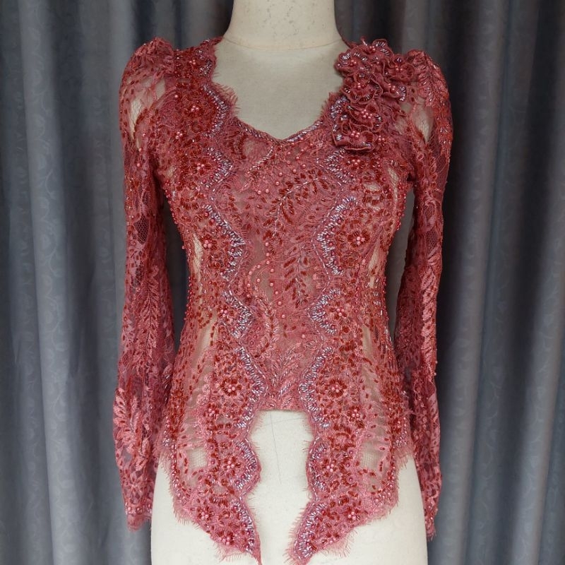 kebaya modern kebaya kutu baru kebaya bali brokat payet full tangan kerut