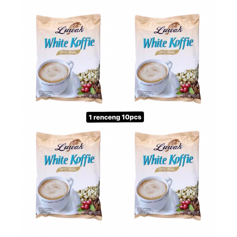 

LUWAK WHITE COFFEE 10pcs ORIGINAL / RENCENG SACHET