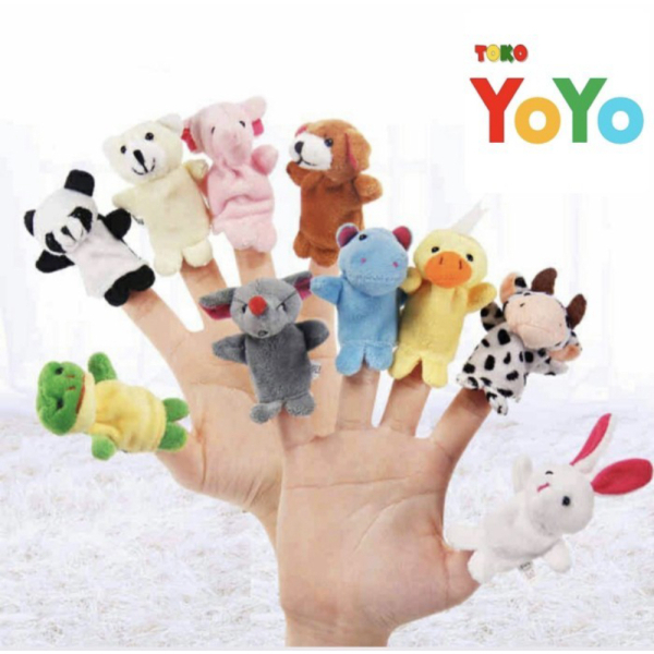 

Boneka finger jari isi pcs animal 10 / Promo hewan tangan Murah / mainan