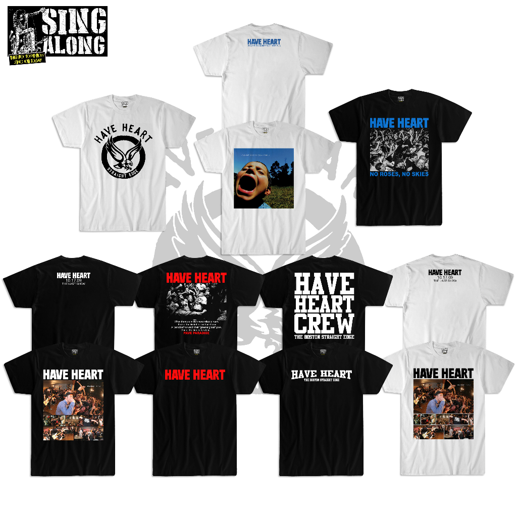 KAOS BAND HAVE HEART / T SHIRT HAVE HEART / UNISEX HAVE HEART T-SHIRT KAOS HARDCORE