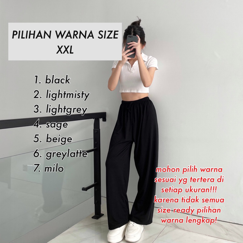 PAKET USAHA 4Pcs Umara Pants Size XXL | Kulot Jumbo Murah
