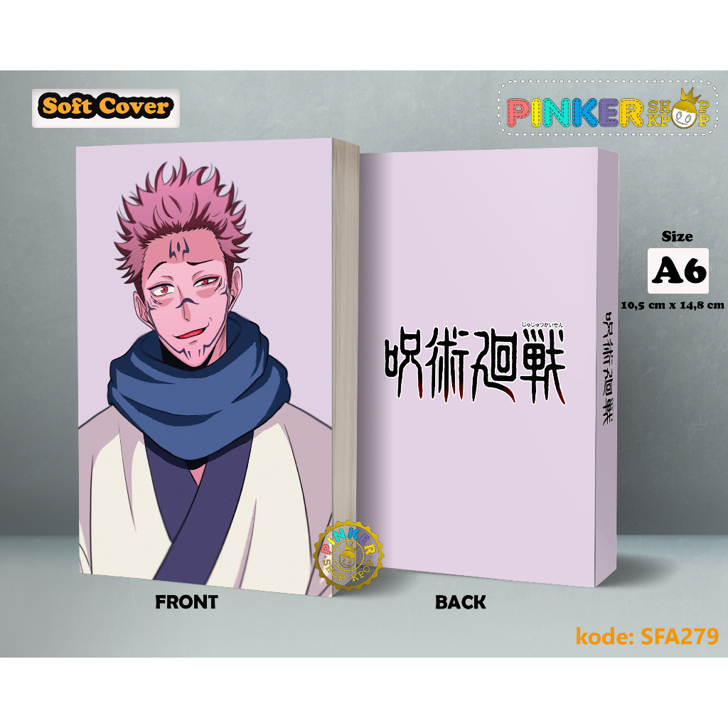 

(SFA279) Pocket Note Anime HAIKYUU JUJUTSU KAISEN Softcover A6/A5 Buku Tulis catatan Notes Agenda Planner Jurnal