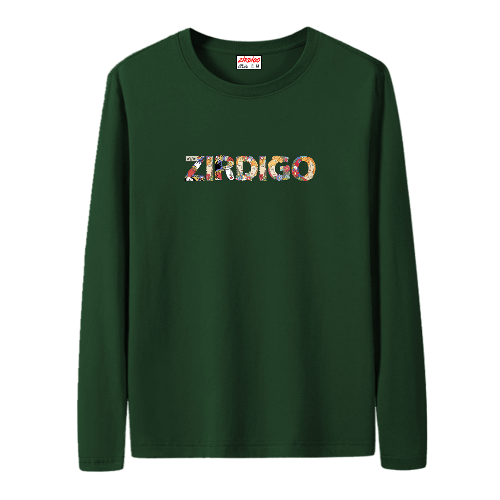 Zirdigo Baju Kaos Distro Zirdigo PM01 Lengan Panjang Print Quality