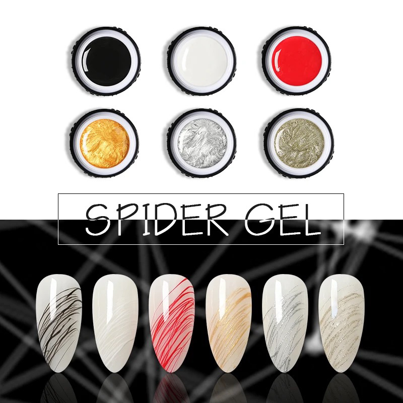 SPIDER GEL LINER NAIL ART PAINTING GEL POLISH / KUTEK GEL JARING NAIL ART