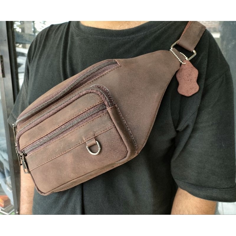 Waistbag Grazie horse kulit asli Bag Man Leather Original