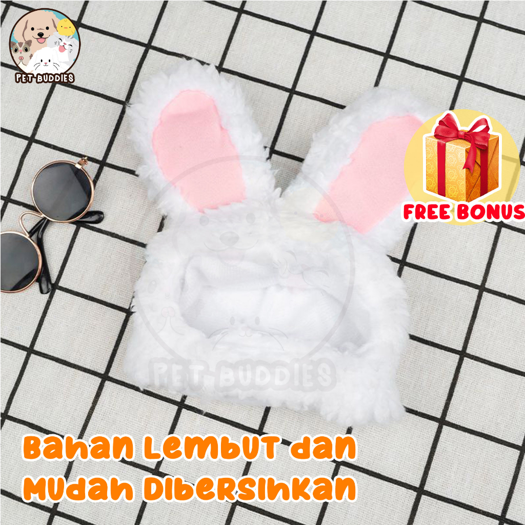 [FREE BONUS]Topi Kelinci Kucing/Anjing Cat Bunny Ears Lucu