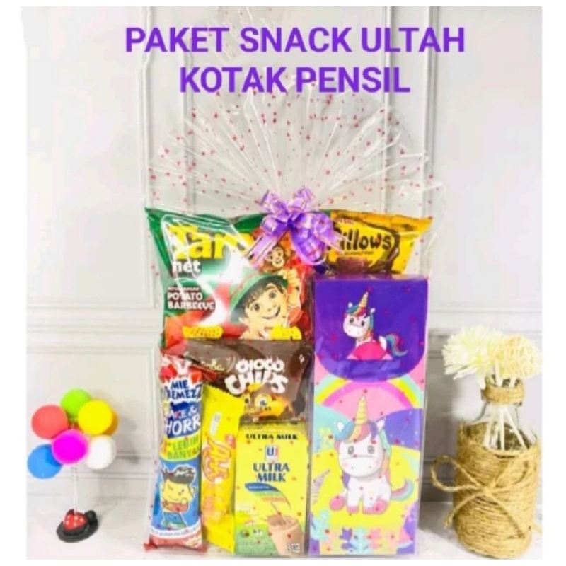 

Paket Snack Ulang Tahun Anak kotak Pensil / Hamper Anak / Souvenir ultah