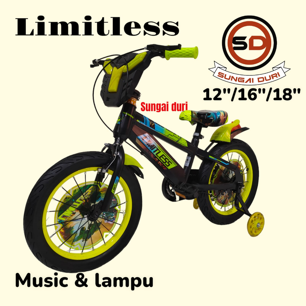 new limitless 1005 sepeda bmx anak 12 16 18 inch