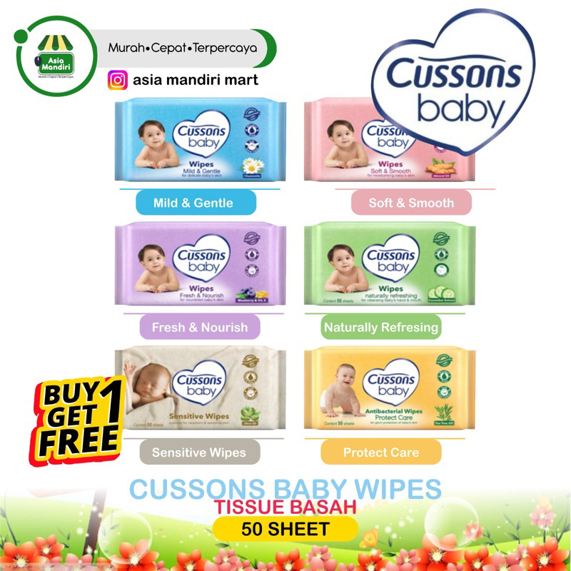 CUSSONS WIPES 1 BONUS 1